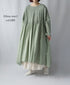 NMDS26232D 80s ORGANIC MICRO CHECK OVERDYE MINI PINTUCK PULLOVER DRESS