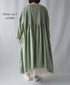 NMDS26232D 80s ORGANIC MICRO CHECK OVERDYE MINI PINTUCK PULLOVER DRESS
