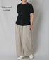 GMDSH2621 COTTON/LINEN SINGLE JERSEY CREW NECK T-SHIRTS