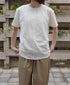 GMDSH2621 COTTON/LINEN SINGLE JERSEY CREW NECK T-SHIRTS