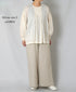 INMDS25012D AUTO LOOM COTTON/LINEN PLAIN OVERDYE BACK OPENING CREW-NECK SHIRT