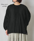 INMDS25012D AUTO LOOM COTTON/LINEN PLAIN OVERDYE BACK OPENING CREW-NECK SHIRT