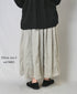 INMDS26012D 60s AUTOLOOM LINEN/COTTON PLAIN OVERDYE GATHERED SKIRT
