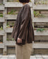 NMDS26231D 80s ORGANIC MICRO CHECK OVERDYE MINI PINTUCK PULLOVER
