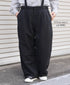 ISNAM2604D LINEN/COTTON PLAIN OVERDYE ADJUSTER TACK PANTS WITH SUSPENDERS