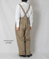 ISNAM2604D LINEN/COTTON PLAIN OVERDYE ADJUSTER TACK PANTS WITH SUSPENDERS