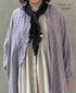 INMDS26023 HANDWOVEN COTTON/SILK SMALL GINGHAM CHECK FRILL COLLAR LONG SHIRTS