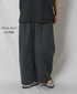 GNMDS2502FL 40s FRENCH LINEN DYED CANVAS 2TUCK WIDE EASY PANTS