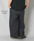 GNMDS2502FL 40s FRENCH LINEN DYED CANVAS 2TUCK WIDE EASY PANTS