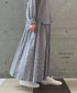 INMDS26026 HANDWOVEN COTTON/SILK SMALL GINGHAM CHECK GATHERED SKIRT