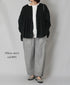 INMDS26025 HANDWOVEN COTTON/SILK SMALL GINGHAM CHECK 2 TUCK TAPERED EASY PANTS