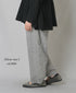INMDS26025 HANDWOVEN COTTON/SILK SMALL GINGHAM CHECK 2 TUCK TAPERED EASY PANTS