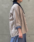 INHT2512CLD COTTON LINEN PLAIN OVERDYE ONE-UP COLLAR SHIRT