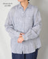 NVL1861LW 60s LINEN CHAMBRAY REGULAR COLLAR L/SL OVERSIZED SHIRT