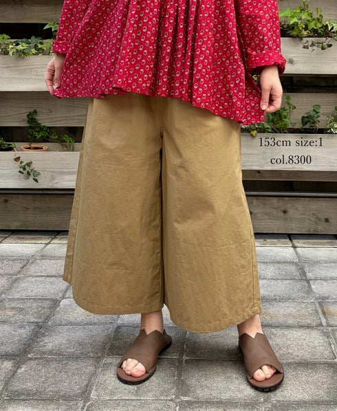 GNMDS2062CLW COTTON/LINEN DYED WEATHER CULOTTES