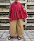 GNMDS2062CLW COTTON/LINEN DYED WEATHER CULOTTES