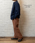 INHT2512CLD COTTON LINEN PLAIN OVERDYE ONE-UP COLLAR SHIRT