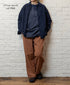 INHT2512CLD COTTON LINEN PLAIN OVERDYE ONE-UP COLLAR SHIRT