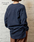 INHT2603CCD COTTON CHECK OVERDYE HENLEY NECK SHIRT
