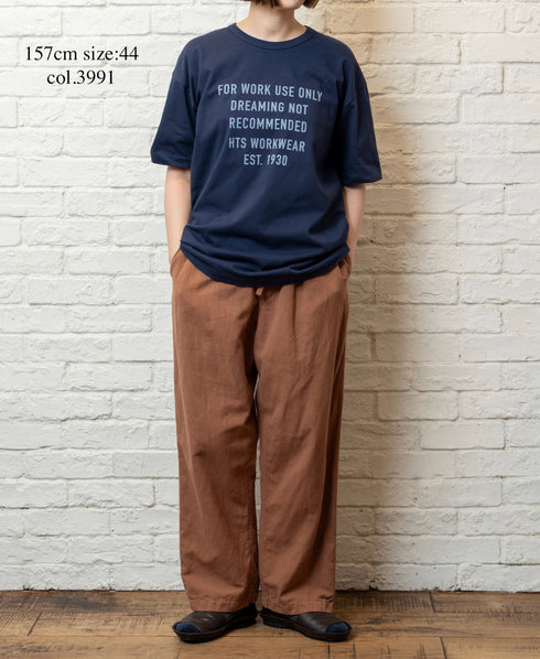 ANHT2601P01 CREW NECK T-SHIRT "WORK USE ONLY"PRINT