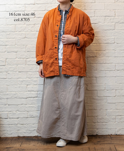 INHT2602CP 60s COTTON POPLIN OVERDYE STAND COLLAR COVERALL