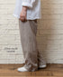 INHT2613CLD COTTON LINEN PLAIN OVERDYE EASY PANTS