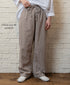 INHT2613CLD COTTON LINEN PLAIN OVERDYE EASY PANTS