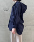 INHT2604CP 60s COTTON POPLIN OVERDYE HOODED PULLOVER SHIRT