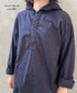 INHT2604CP 60s COTTON POPLIN OVERDYE HOODED PULLOVER SHIRT