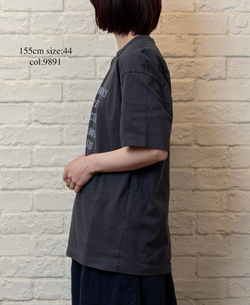 ANHT2601P01 CREW NECK T-SHIRT "WORK USE ONLY"PRINT