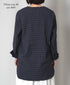 INHT2603CCD COTTON CHECK OVERDYE HENLEY NECK SHIRT