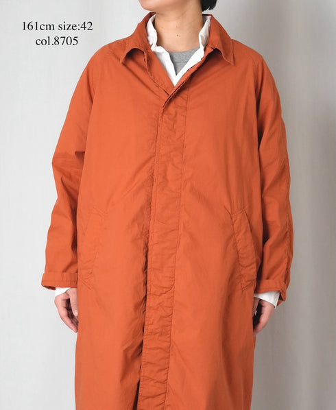 INHT2601CP 60s COTTON POPLIN OVERDYE BALMACAAN COAT
