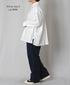 INAM2622 60s COTTON LAWN WASH WORK GATHERED SHIRT