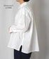 INAM2622 60s COTTON LAWN WASH WORK GATHERED SHIRT