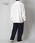 INAM2622 60s COTTON LAWN WASH WORK GATHERED SHIRT