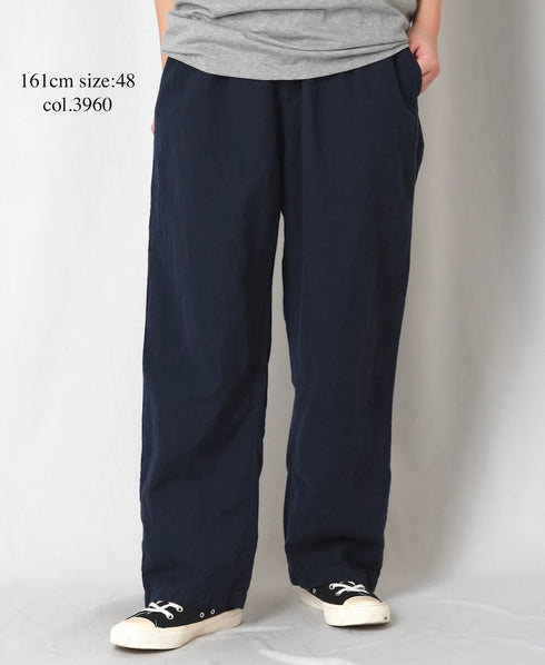 INHT2613CLD COTTON LINEN PLAIN OVERDYE EASY PANTS