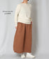INHT2514CLD COTTON LINEN PLAIN OVERDYE EASY SKIRT