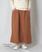 INHT2514CLD COTTON LINEN PLAIN OVERDYE EASY SKIRT