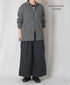 INHT2512CCD COTTON CHECK OVERDYE ONE-UP COLLAR SHIRT