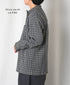 INHT2512CCD COTTON CHECK OVERDYE ONE-UP COLLAR SHIRT