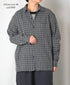 INHT2512CCD COTTON CHECK OVERDYE ONE-UP COLLAR SHIRT
