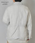 IMDSH2601LPD 60s AUTO LOOM LINEN PLAIN OVERDYE FLY FRONT JACKET