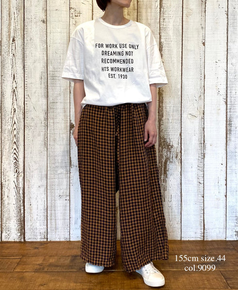 ANHT2601P01 CREW NECK T-SHIRT "WORK USE ONLY"PRINT