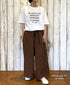 ANHT2601P01 CREW NECK T-SHIRT "WORK USE ONLY"PRINT