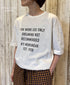 ANHT2601P01 CREW NECK T-SHIRT "WORK USE ONLY"PRINT