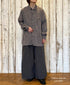INHT2512CCD COTTON CHECK OVERDYE ONE-UP COLLAR SHIRT
