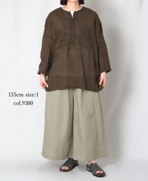 GNMDS2062CLW COTTON/LINEN DYED WEATHER CULOTTES