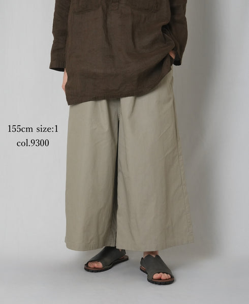 GNMDS2062CLW COTTON/LINEN DYED WEATHER CULOTTES