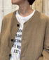 NVL2302LD 50s LINEN PLAIN (OVERDYE) SIDE VENTS NO COLLAR JACKET