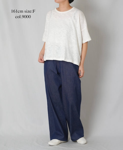 GNSL26001 SLUB VINTAGE CREW NECK T-SHIRTS